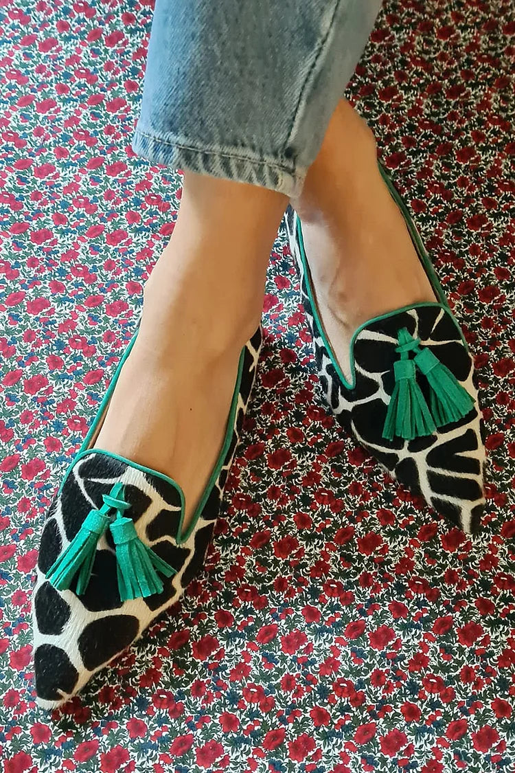 GIULIA | Chaussures Raffinées à Bout Pointu avec Élégantes Pampilles Décoratives