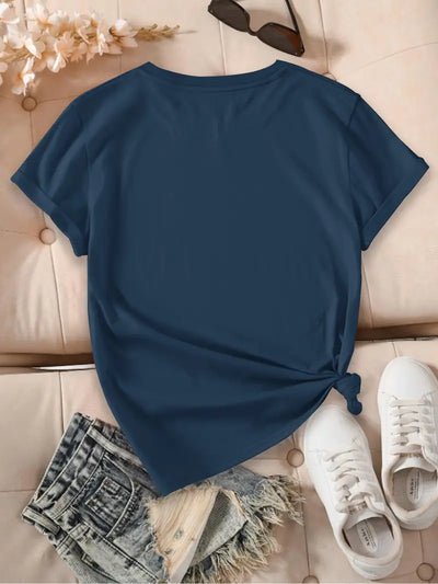 AIMILIA | Elegante camiseta de manga corta con estampado floral