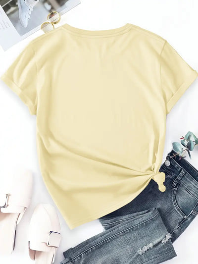 AIMILIA | Elegante camiseta de manga corta con estampado floral