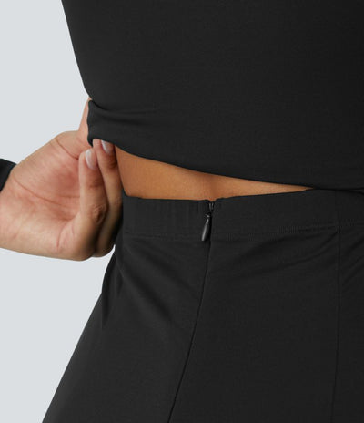 Combinaison À Manches Longues Avec Poches Et Jambes Larges – Easy Peezy