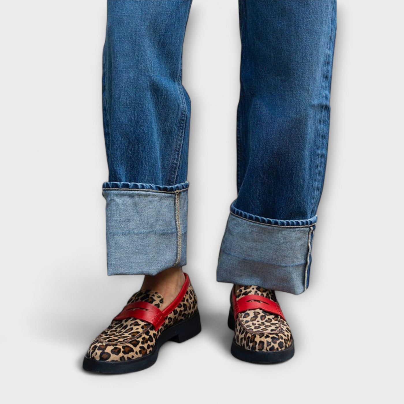 Liora™ | Mocassins Léopard À Bout Rond