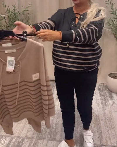 VALERIA | Ensemble deux pièces avec pantalon de sport à rayures