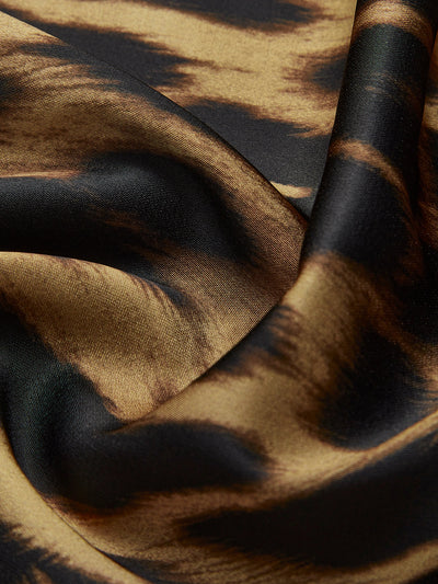 Jupe Longue Ajustée À Imprimé Léopard