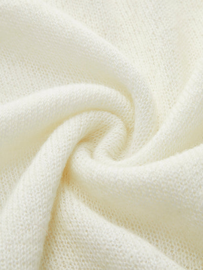 Top En Tricot Ajusté Drapé Et Ajouré