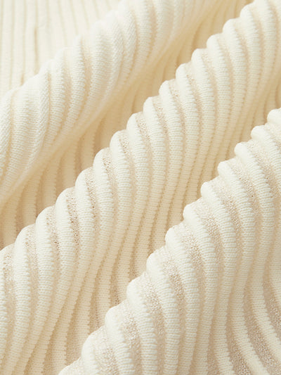 Top En Tricot Côtelé Avec Volants