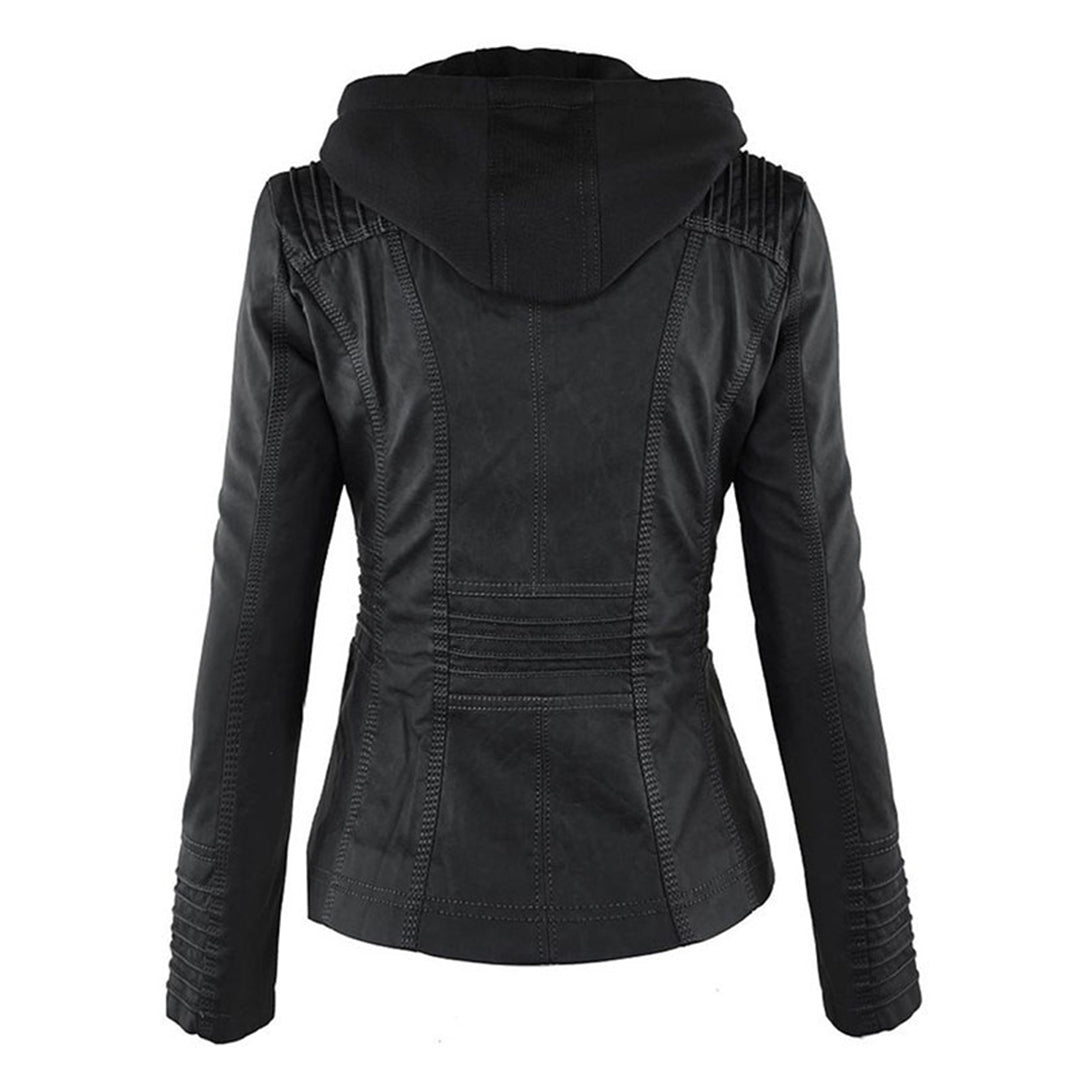 Bellini | Veste En Cuir Tendance Avec Capuche