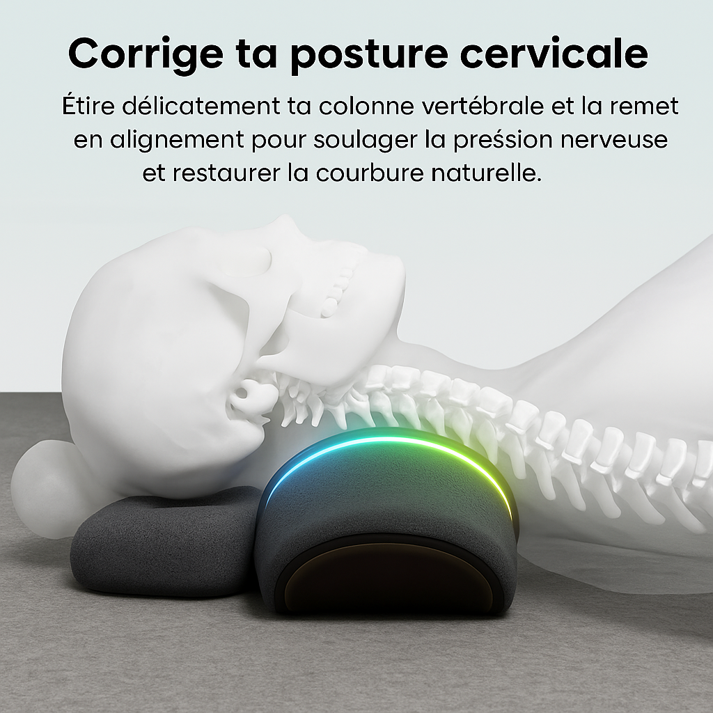 Neckflow™ | Appareil de thérapie 3-en-1 contre les douleurs cervicales
