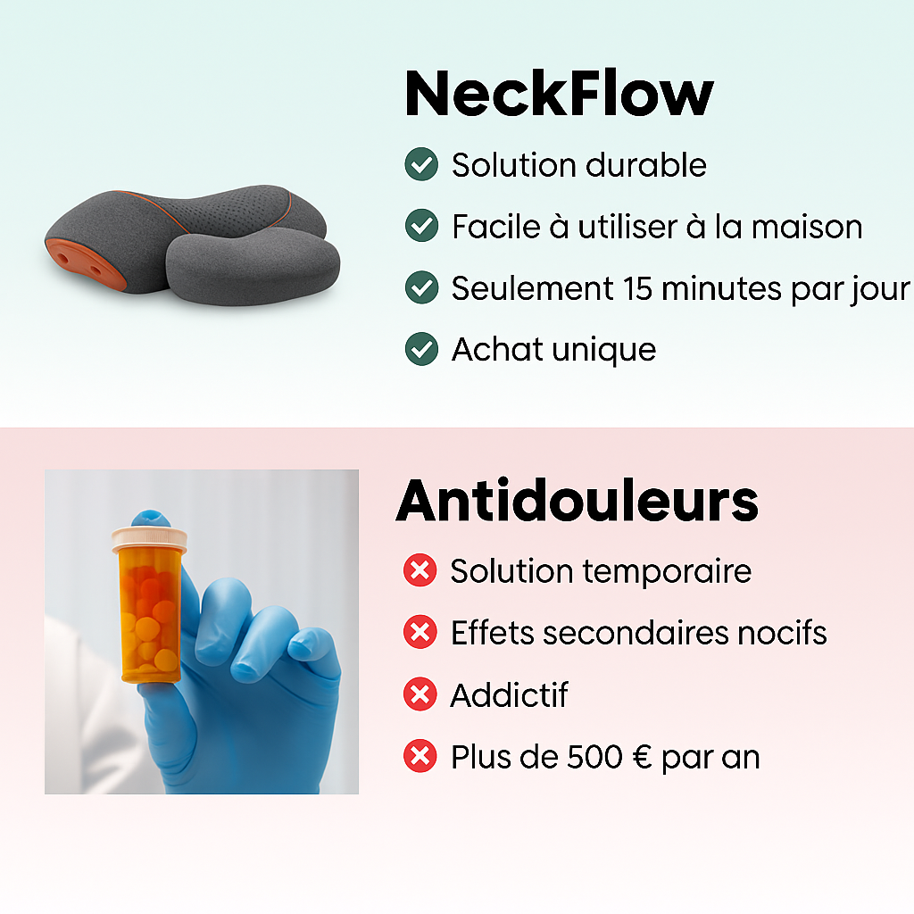 Neckflow™ | Appareil de thérapie 3-en-1 contre les douleurs cervicales
