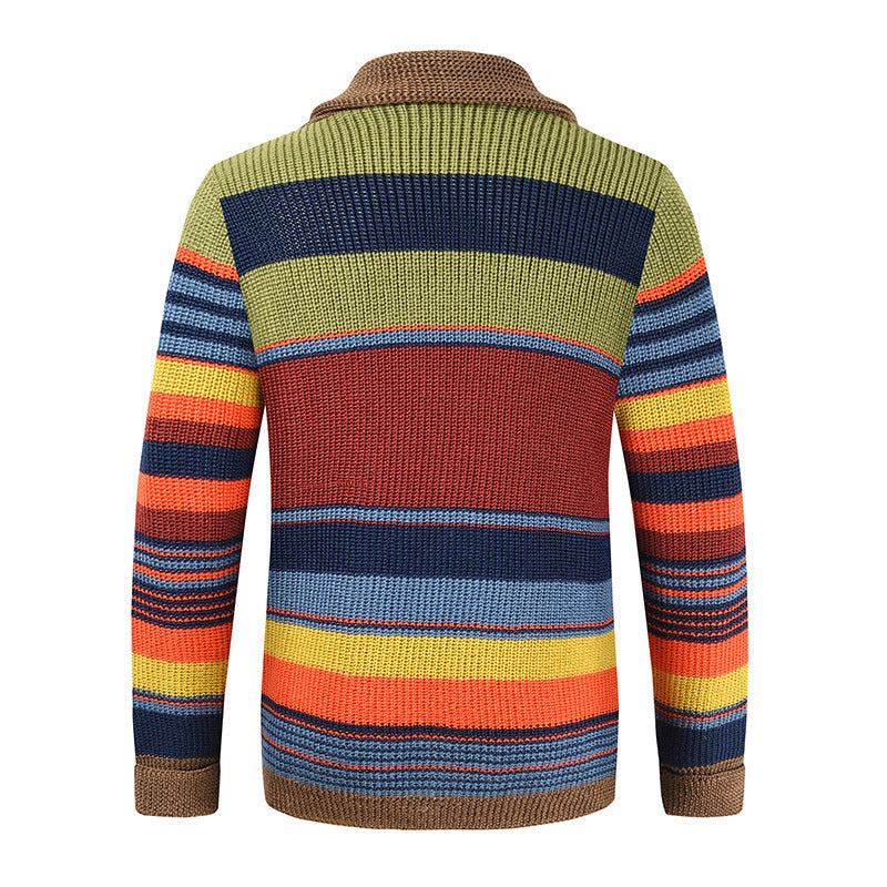 Camille™ | Pull tricoté multicolore – Chaleur et énergie en toute élégance
