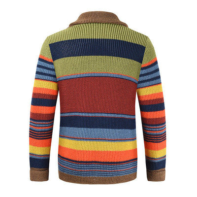 Camille™ | Pull tricoté multicolore – Chaleur et énergie en toute élégance