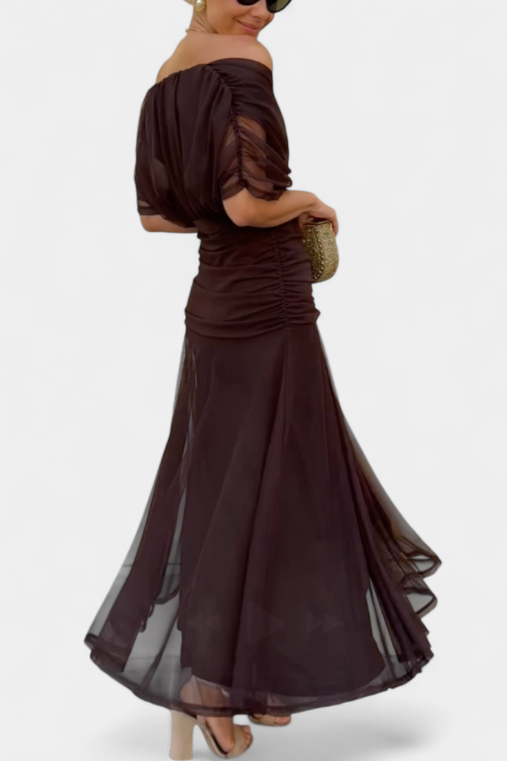 Alondra | Robe longue à imprimé floral fantaisie et col en V