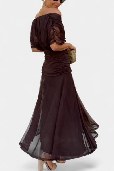 Alondra | Robe longue à imprimé floral fantaisie et col en V
