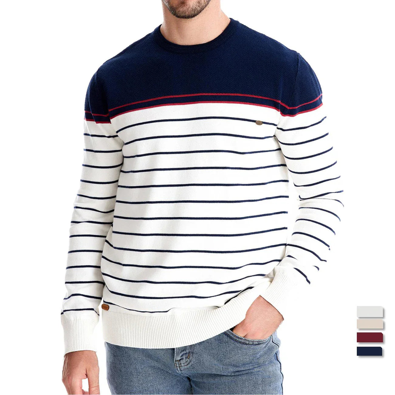 Maximiliano™ | Pull pour homme à motif rayé