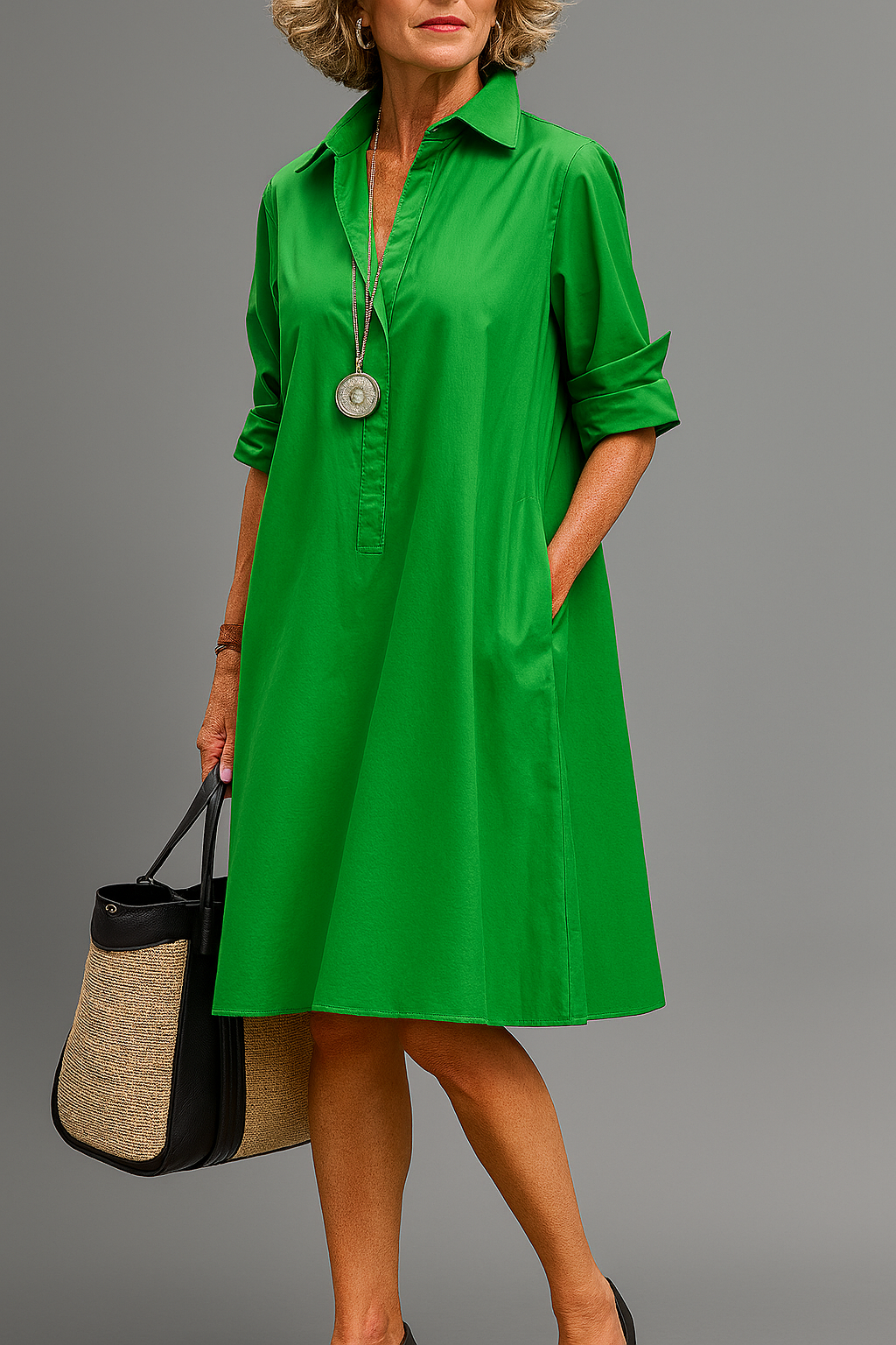 BELICE – Robe Midi Imprimée