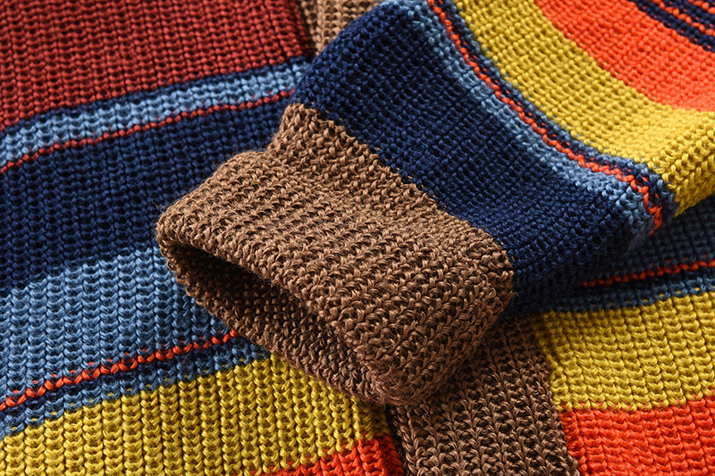 Camille™ | Pull tricoté multicolore – Chaleur et énergie en toute élégance