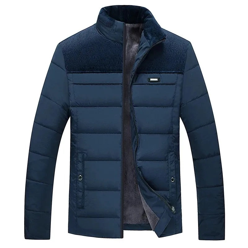 Veste d’hiver pour homme avec doublure polaire chaude – Classique et élégante