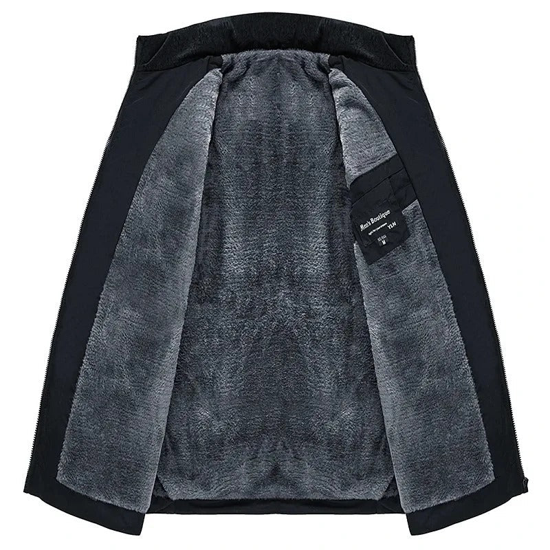 Veste d’hiver pour homme avec doublure polaire chaude – Classique et élégante