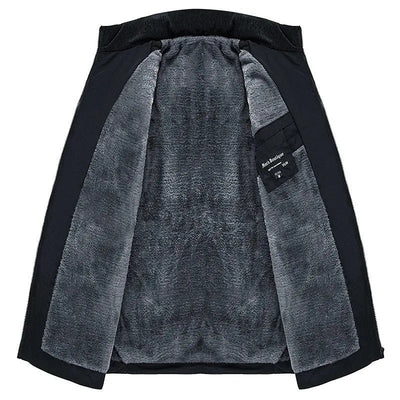 Veste d’hiver pour homme avec doublure polaire chaude – Classique et élégante