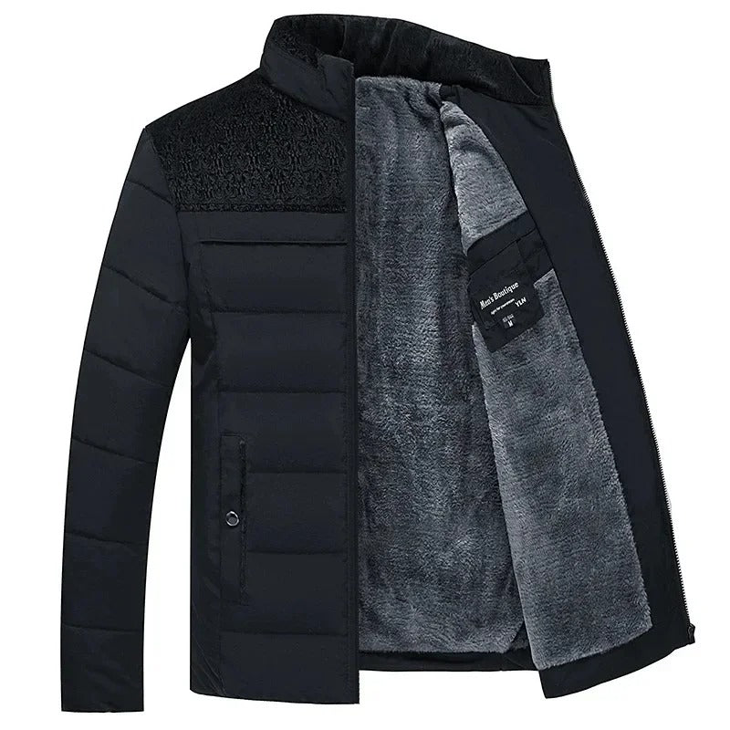 Veste d’hiver pour homme avec doublure polaire chaude – Classique et élégante