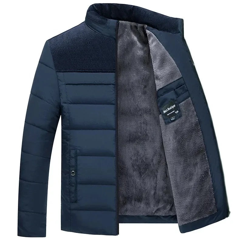 Veste d’hiver pour homme avec doublure polaire chaude – Classique et élégante
