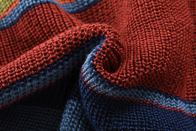 Camille™ | Pull tricoté multicolore – Chaleur et énergie en toute élégance